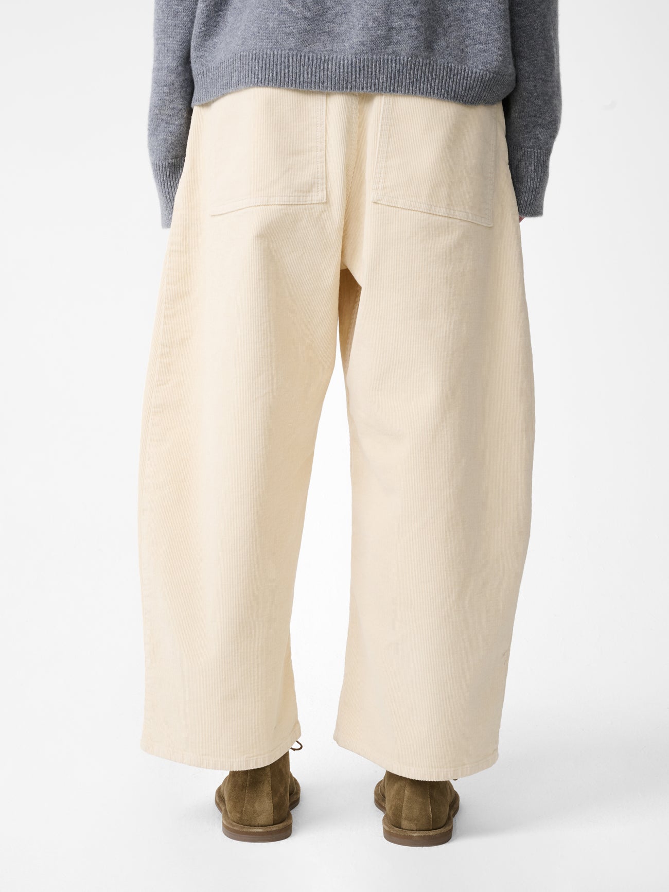 Chalco Corduroy Wide Leg Pant in Panna