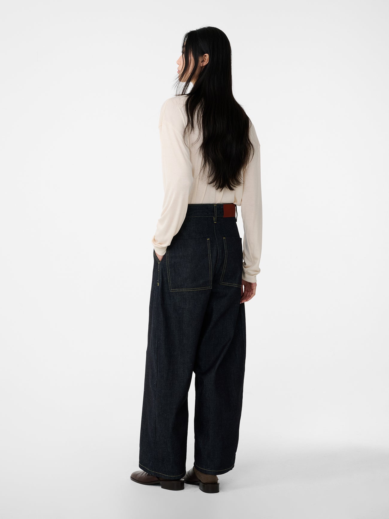 Chalco Denim Pant in Raw Indigo - Studio Nicholson