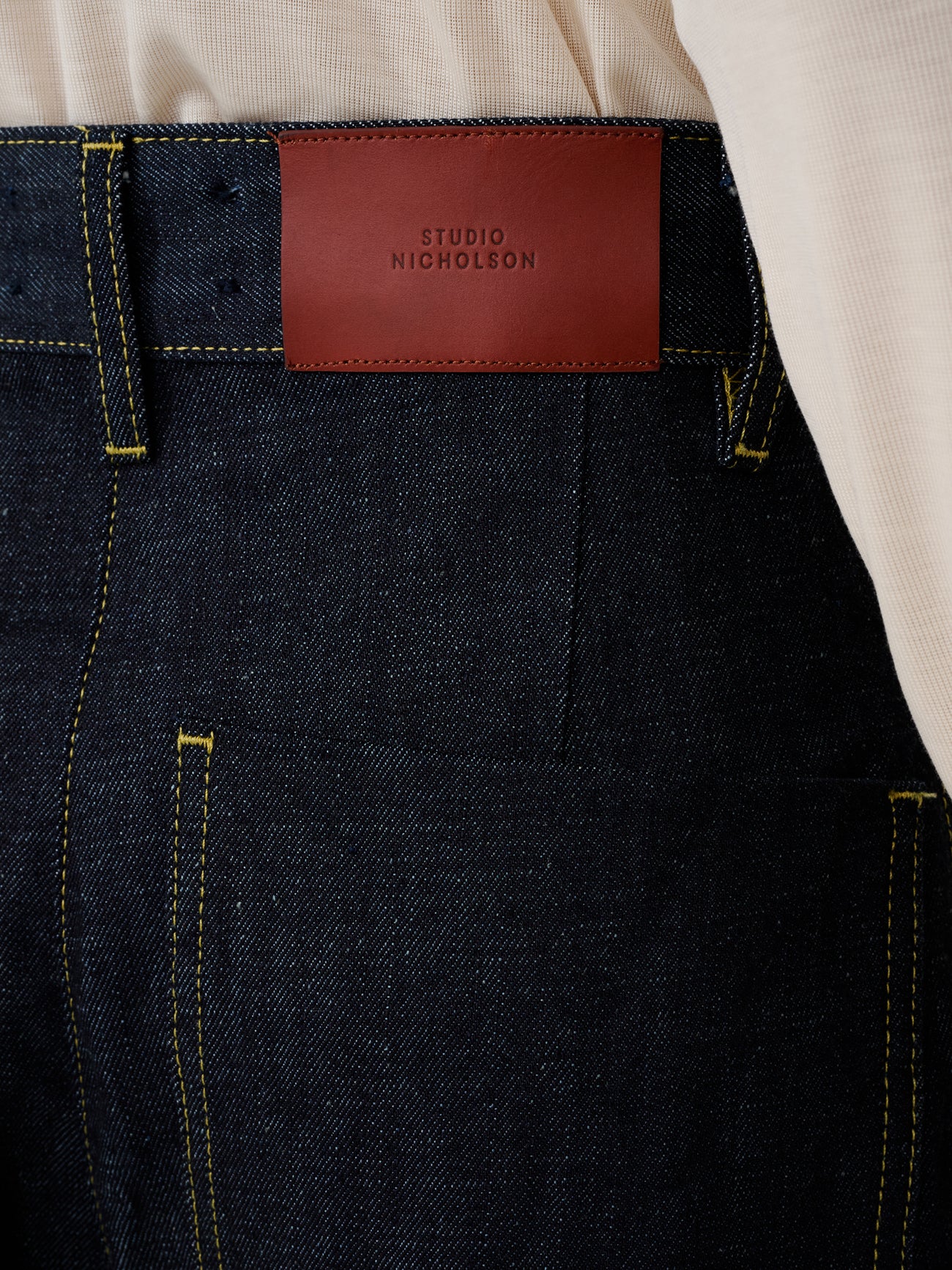 Chalco Denim Pant in Raw Indigo - Studio Nicholson