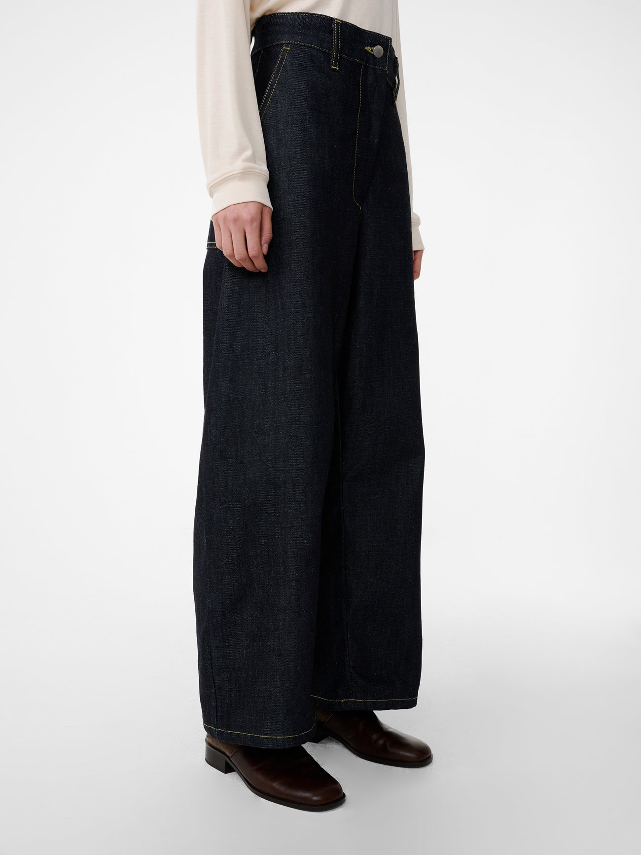 Chalco Denim Pant in Raw Indigo - Studio Nicholson