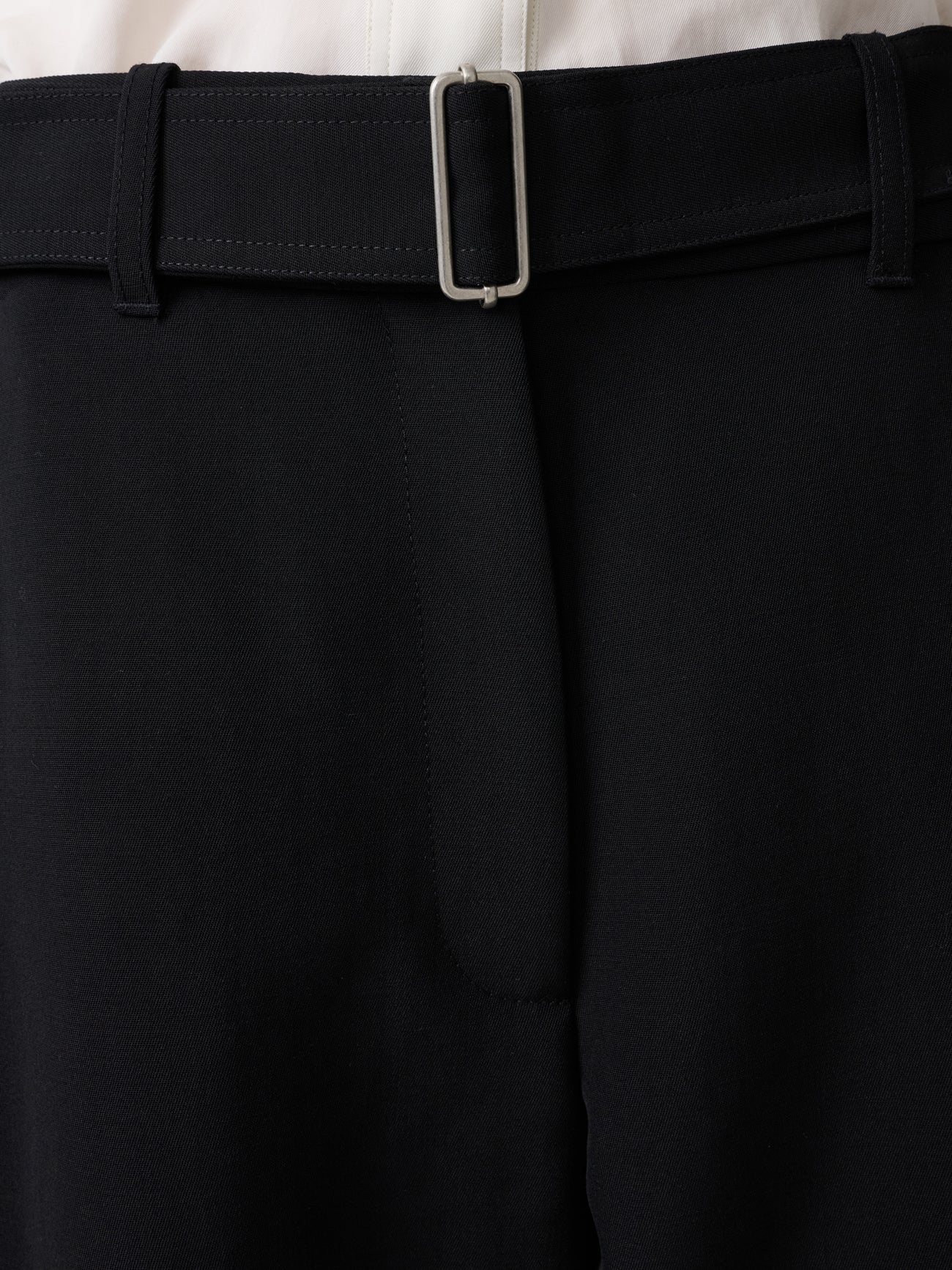 Chatto Wool Belted Pant in Black