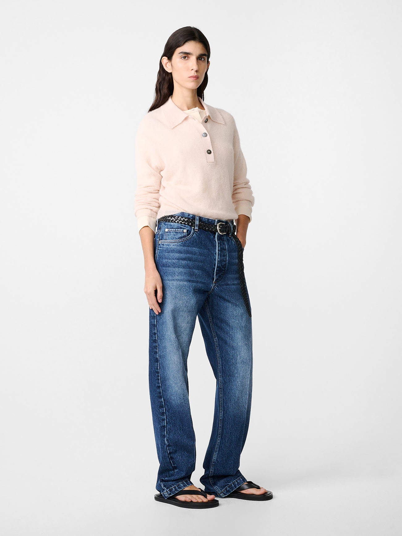 Chesapeake Knit Polo in Plaster