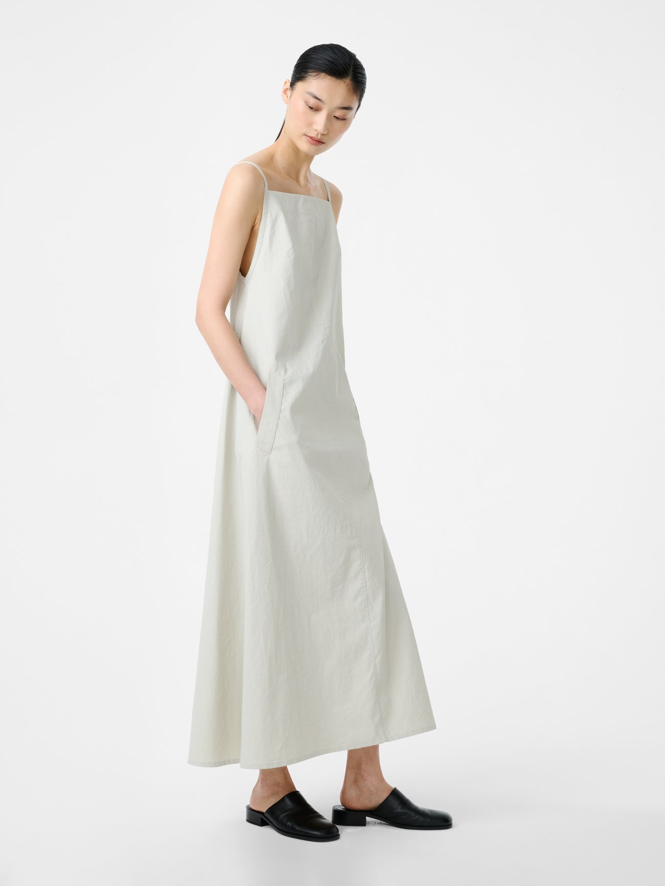 Chrono Dress in Bone - Studio Nicholson