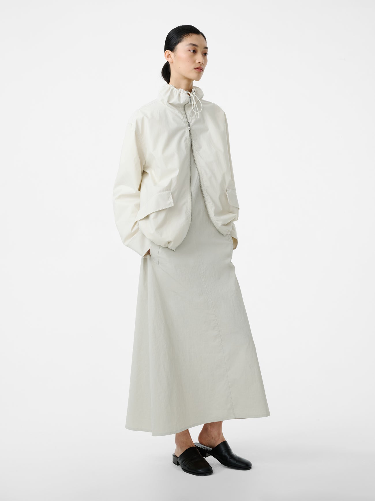 Chrono Dress in Bone - Studio Nicholson