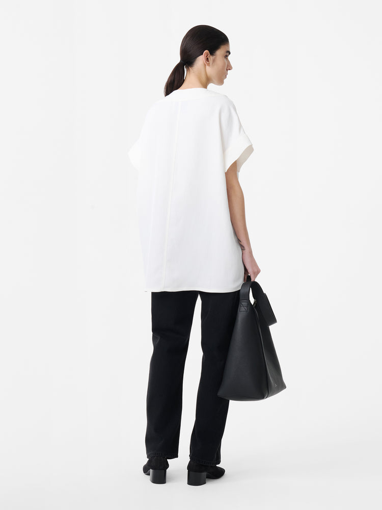 Circe Linen Top in Parchment