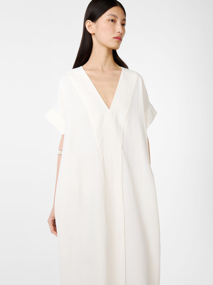 Cley Linen Dress in Parchment
