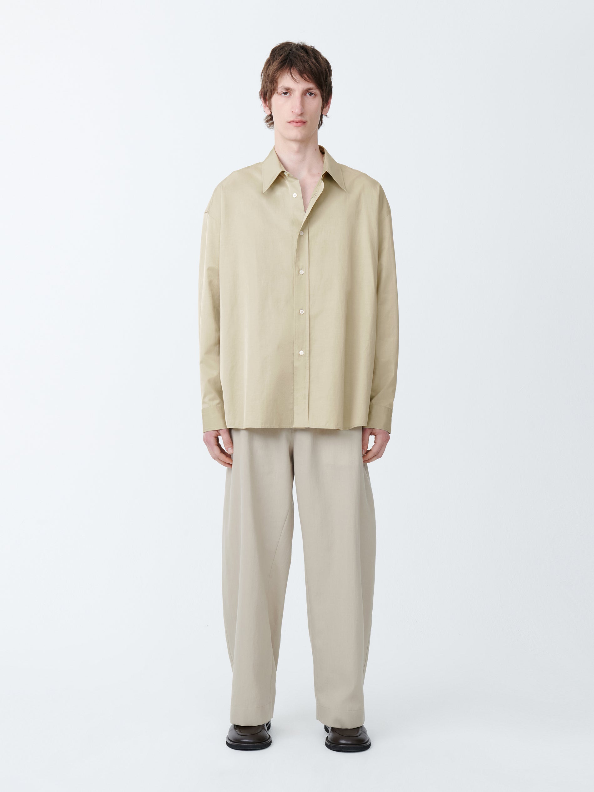 Cloud Shirt in Dark Stone - Studio Nicholson