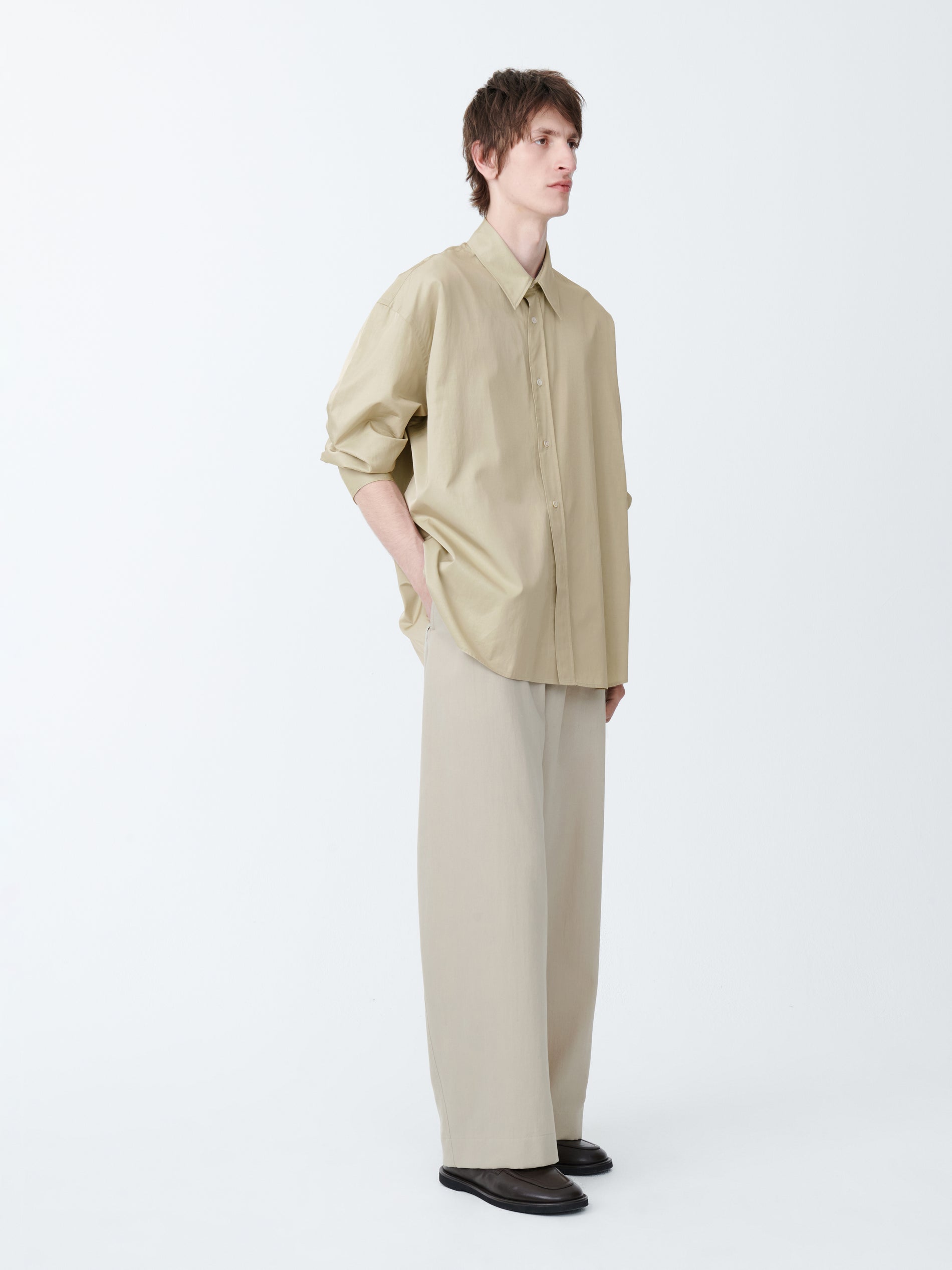 Cloud Shirt in Dark Stone - Studio Nicholson