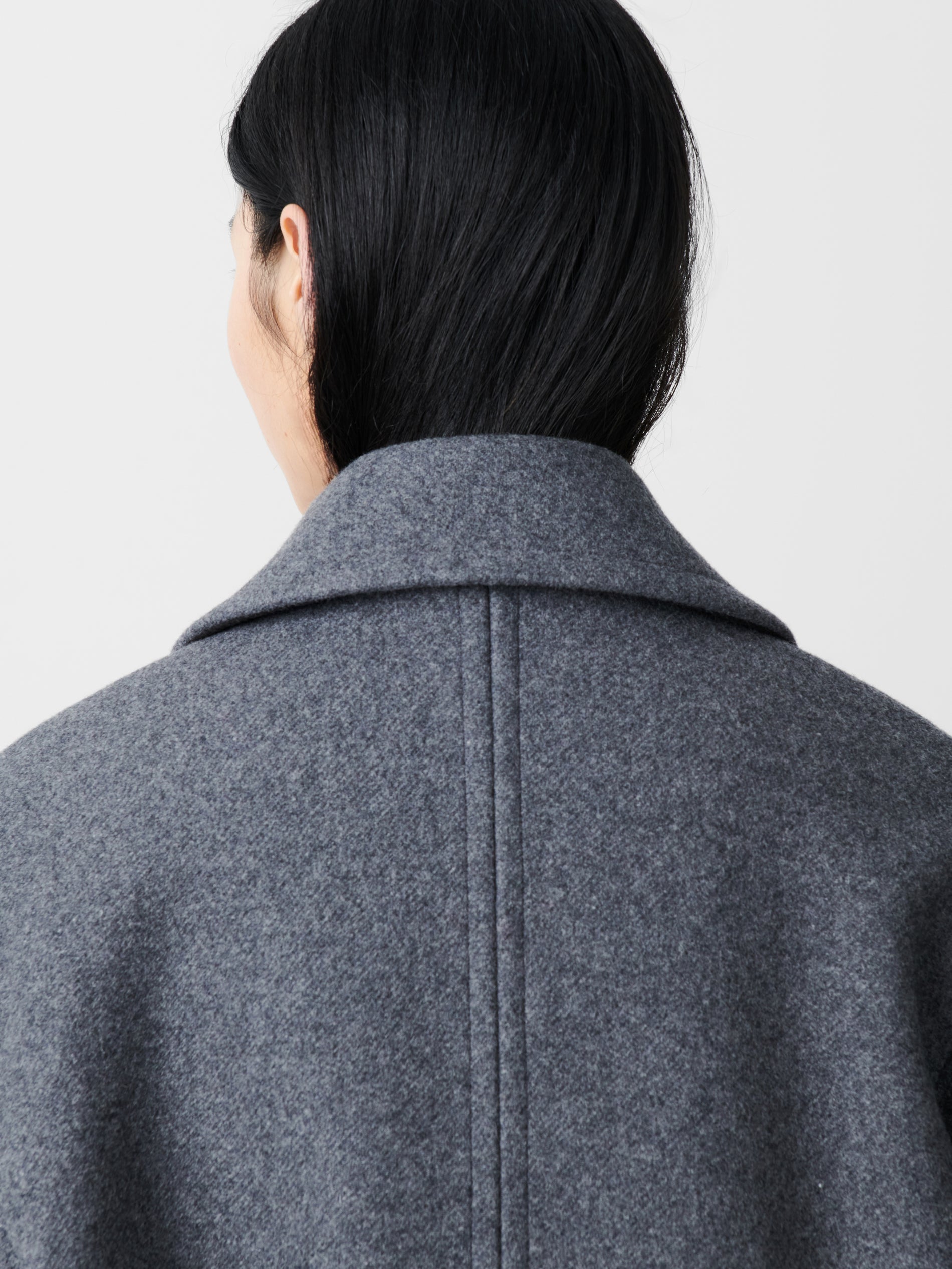 Coles Coat in Grey Melange - Studio Nicholson