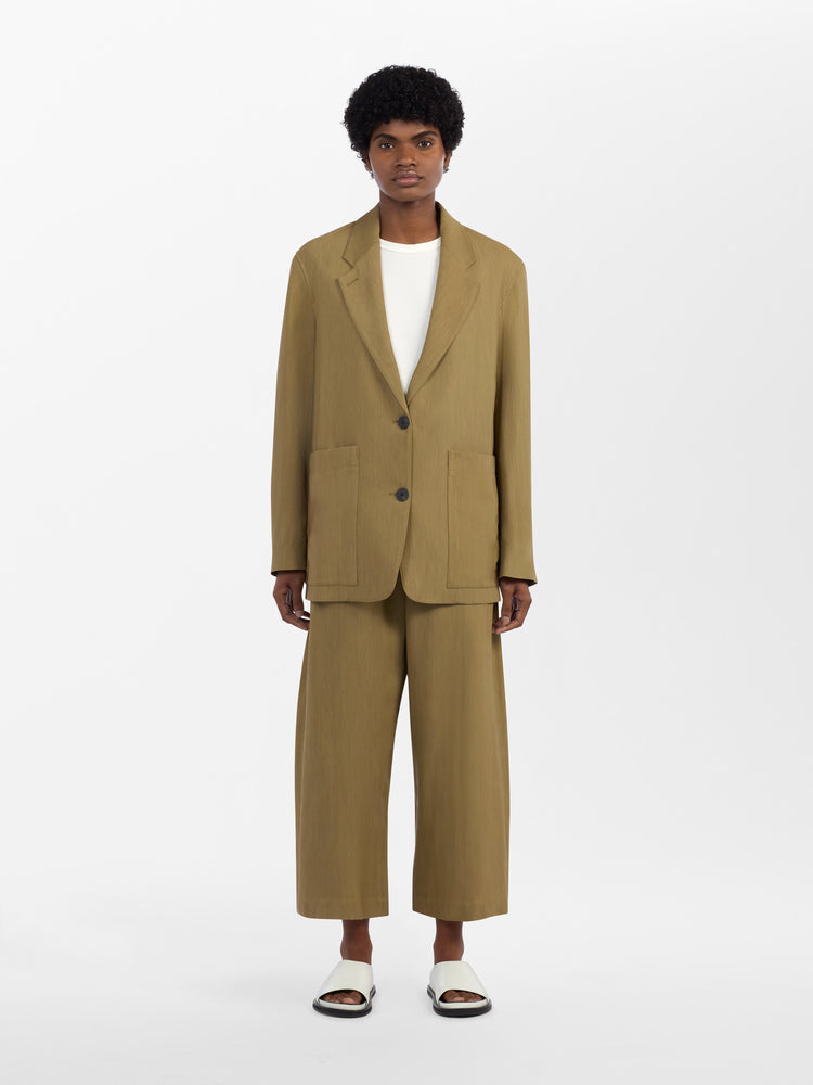 Conde Viscose Linen Jacket in Pampas