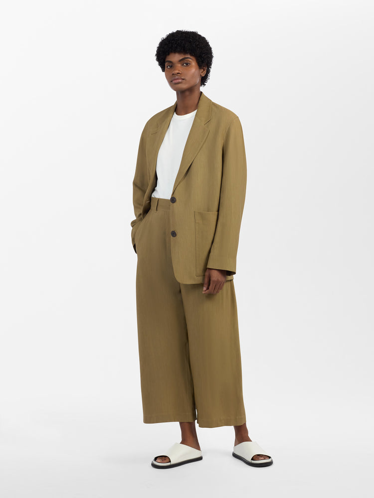 Conde Viscose Linen Jacket in Pampas
