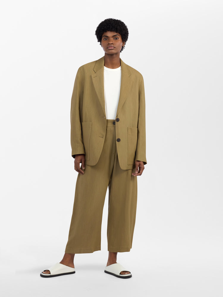 Conde Viscose Linen Jacket in Pampas