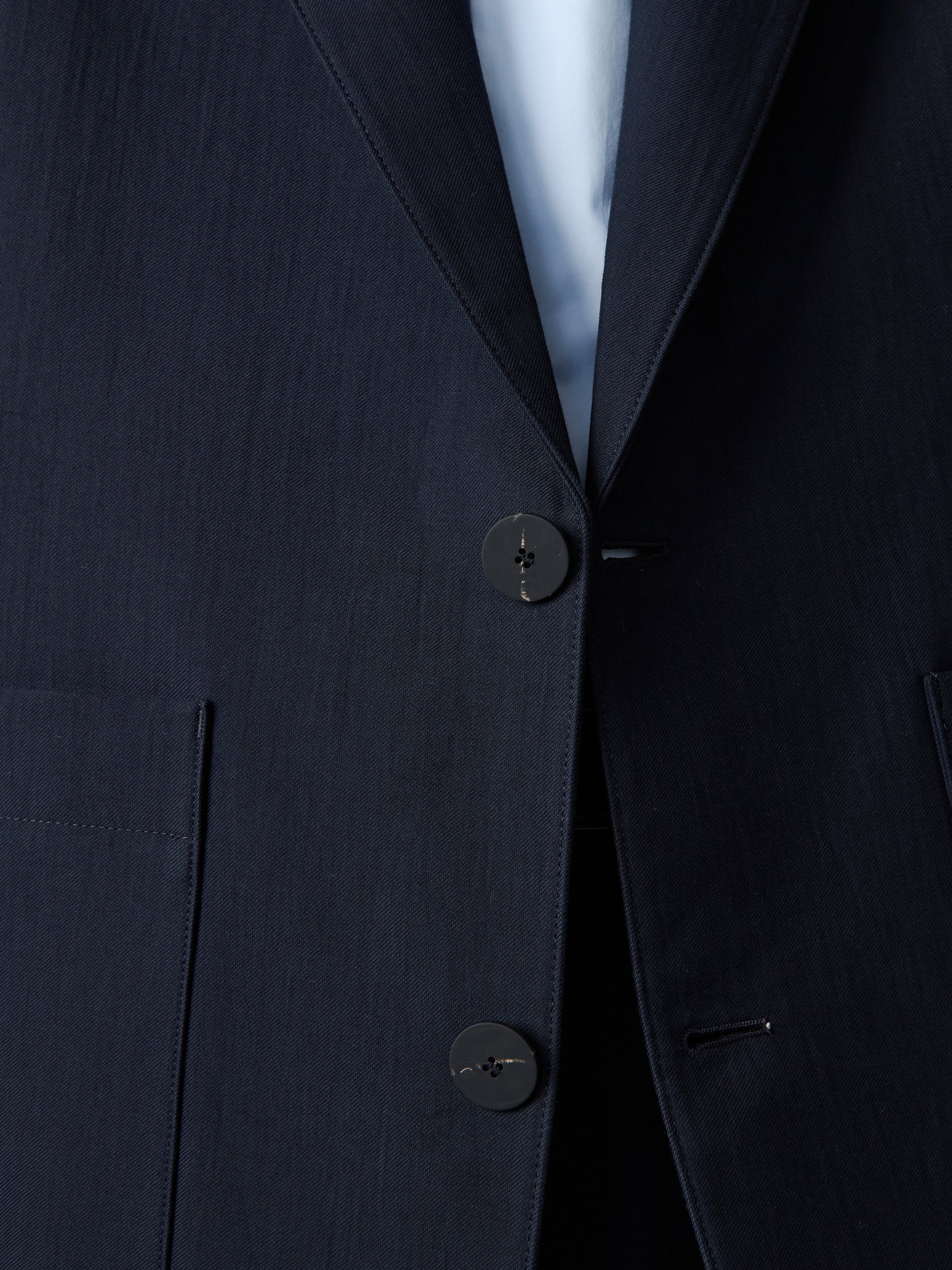Men's Conde Double Cotton Jacket in Darkest Navy - Studio Nicholson