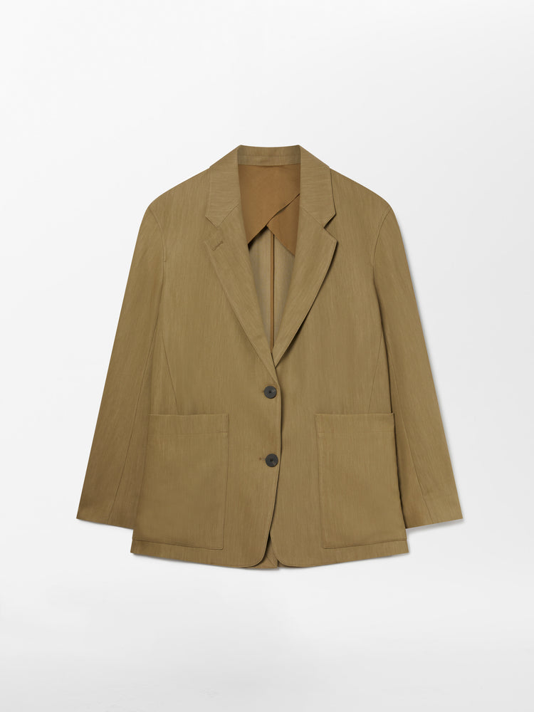 Conde Viscose Linen Jacket in Pampas