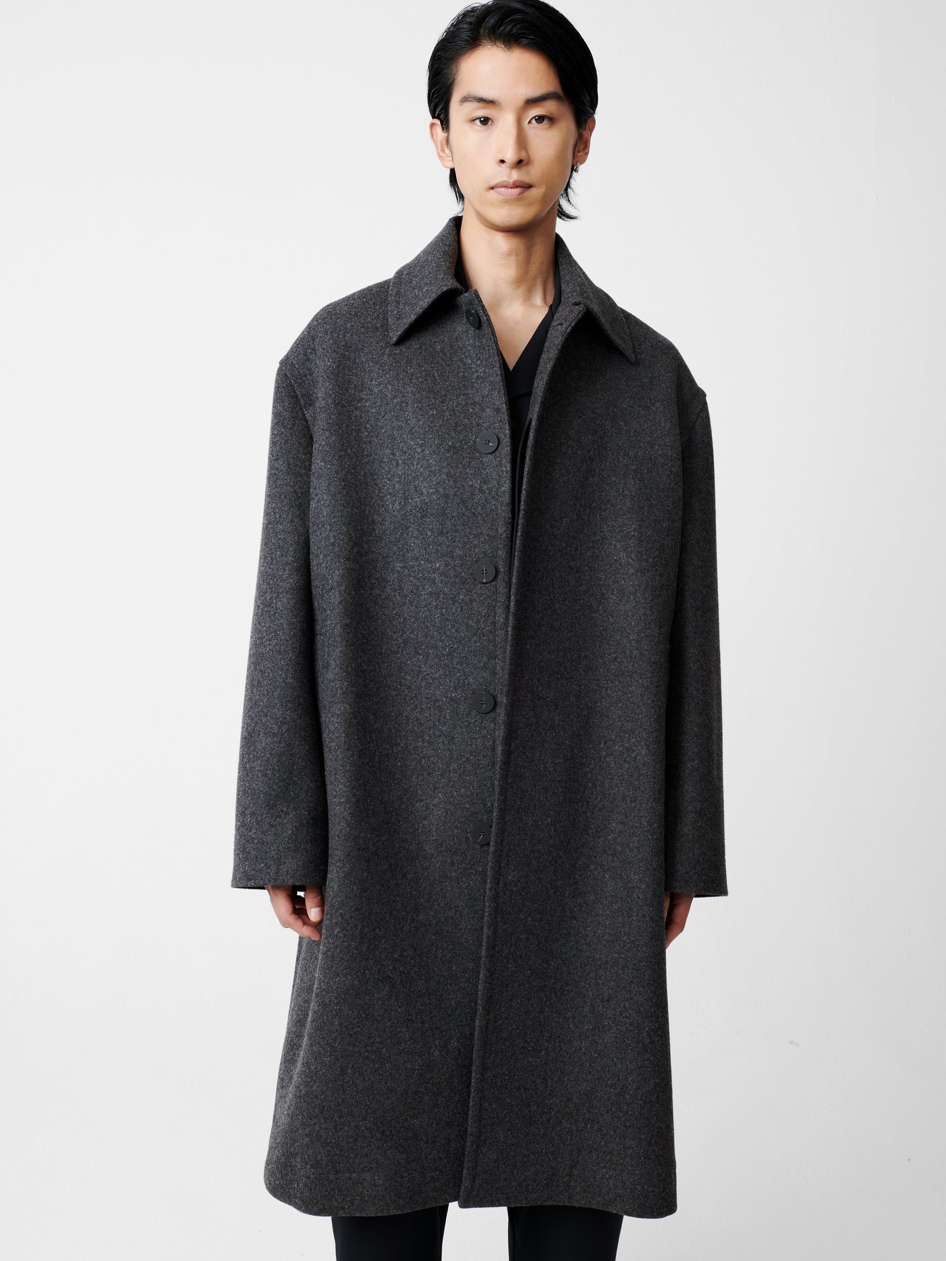 Cover Coat in Charcoal Marl