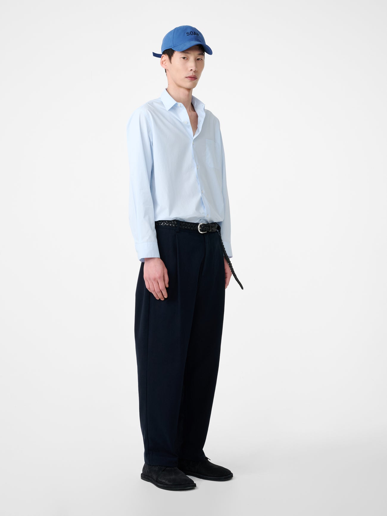 SN x PERFUMER H Cyclamen Shirt in Light Blue - Studio Nicholson
