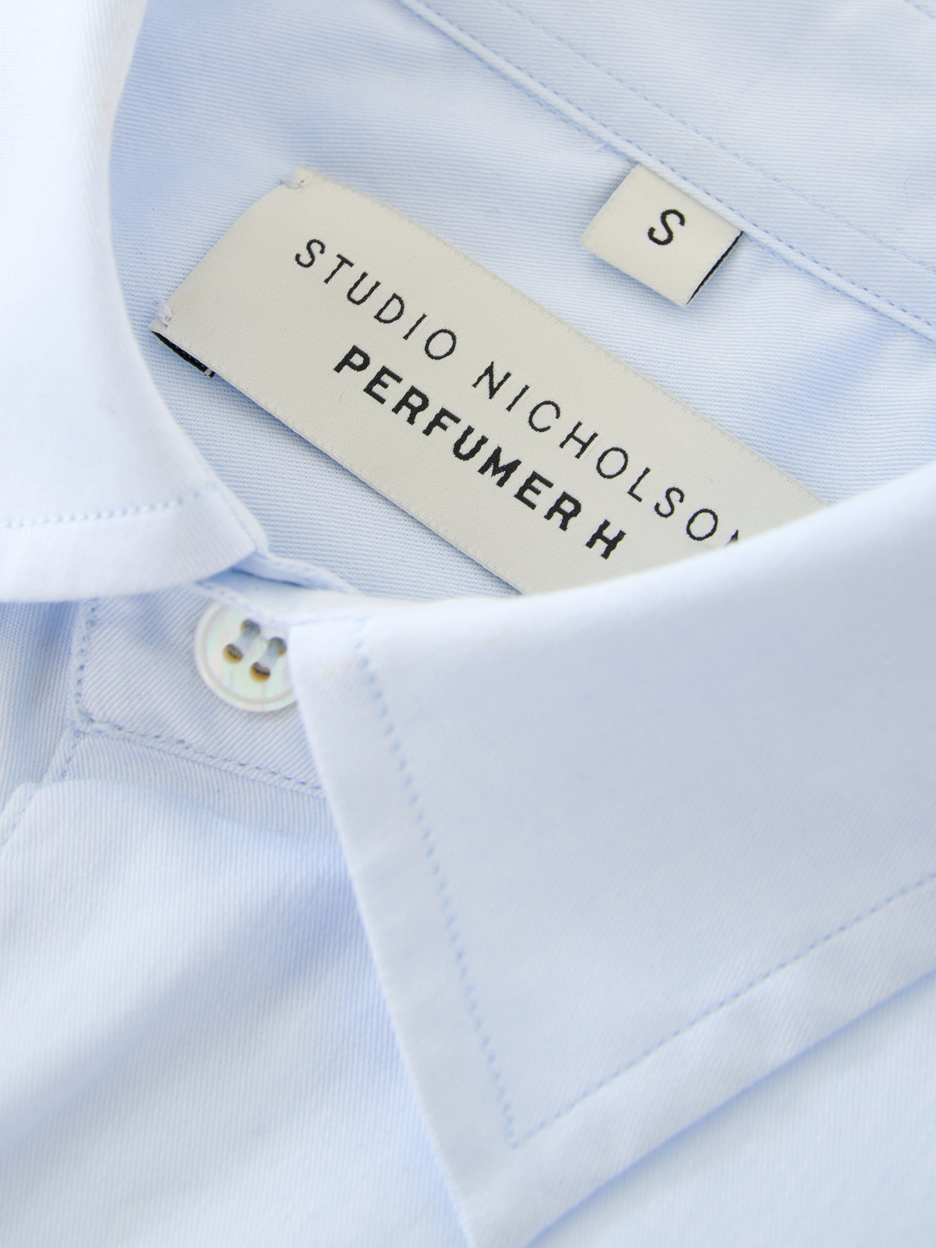SN x PERFUMER H Cyclamen Shirt in Light Blue - Studio Nicholson