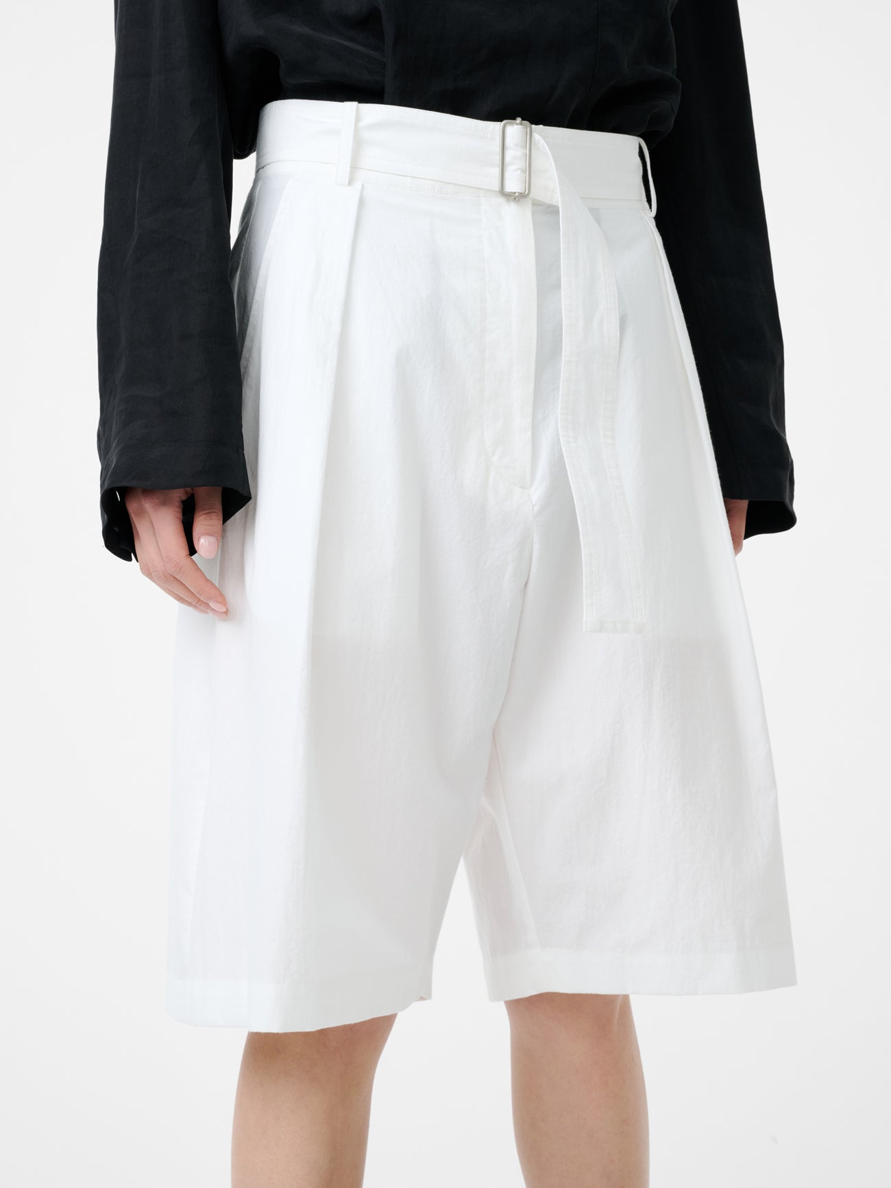 Creon Short in Optic White - Studio Nicholson