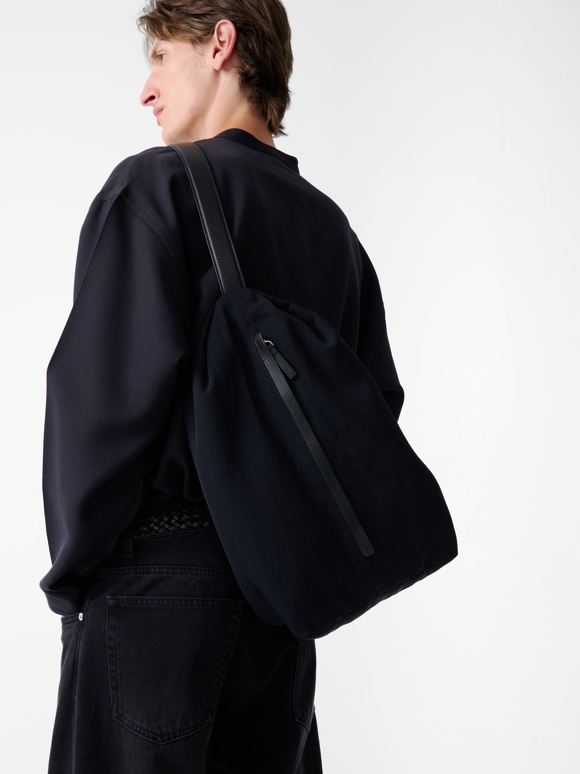 Cross Duffle Bag in Black - Studio Nicholson
