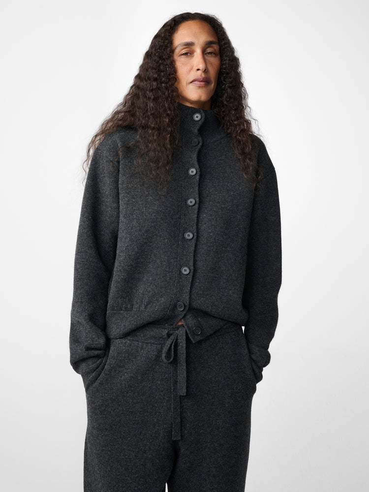Crovie Cardigan in Charcoal