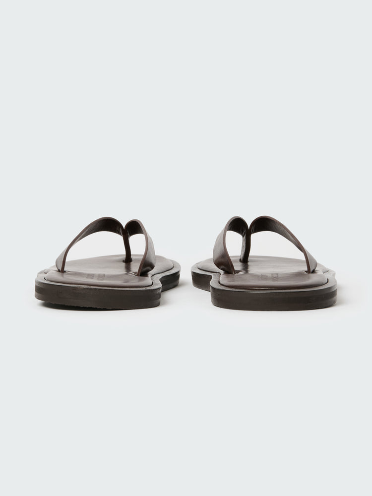 Men's Curren Leather Sandal in Cocoa