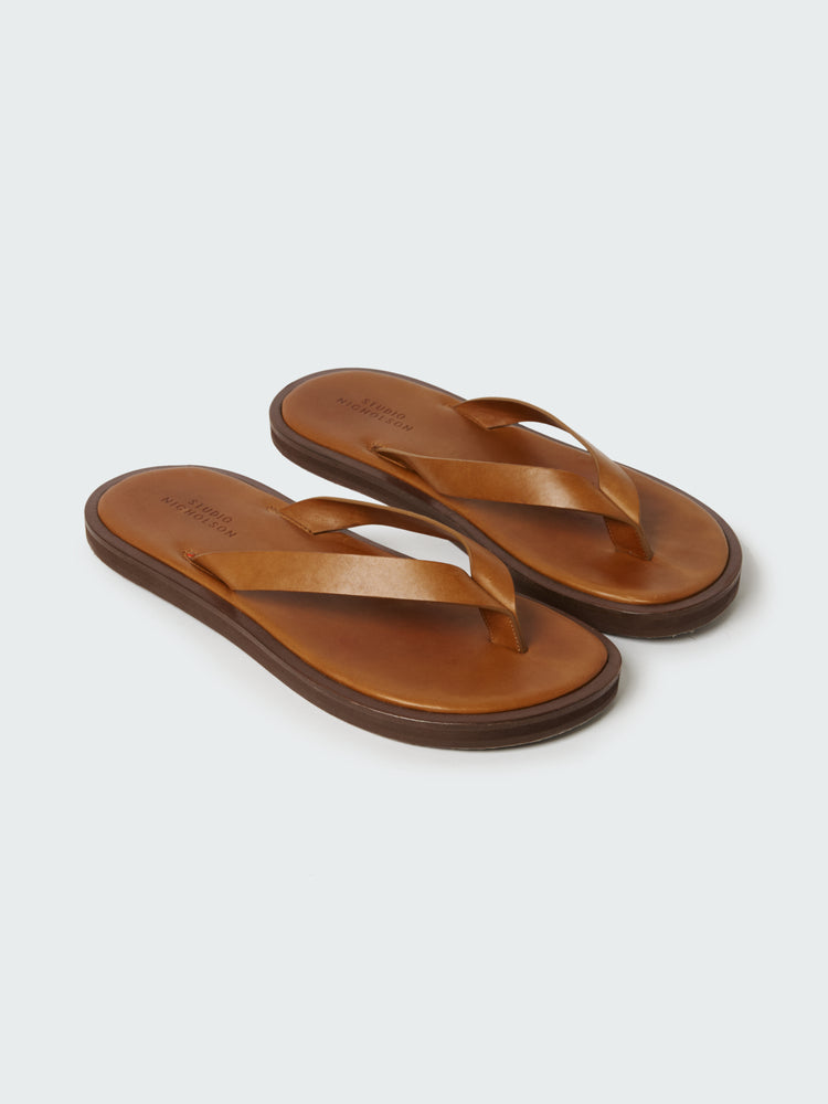 Men's Curren Leather Sandal in Sand