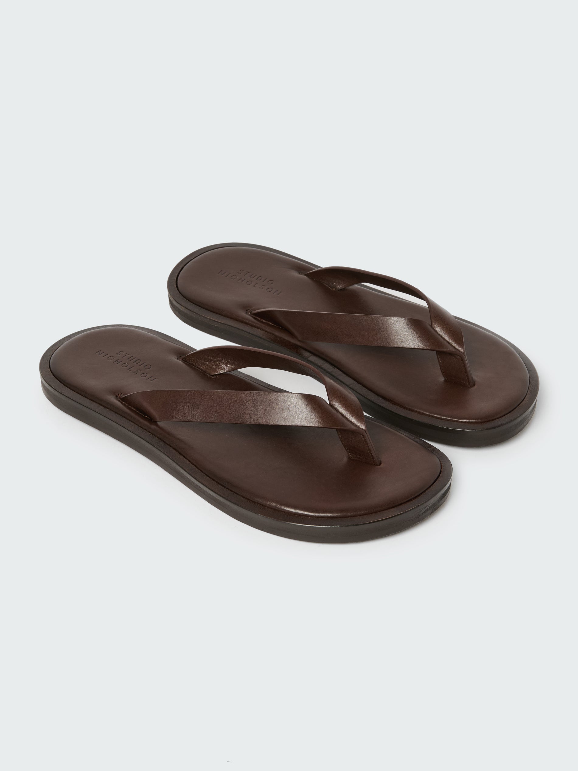 Women's Curren Leather Sandal in Cocoa