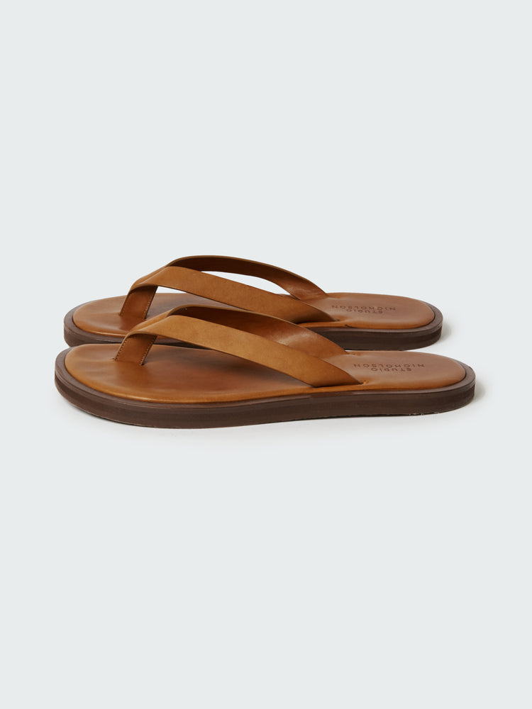 Women's Curren Leather Sandal in Sand