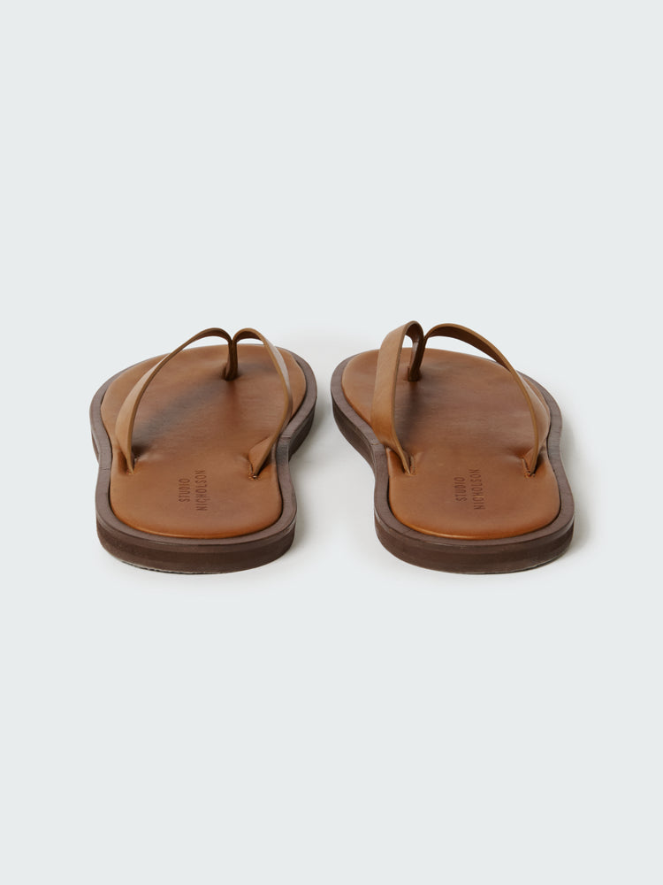 Women's Curren Leather Sandal in Sand