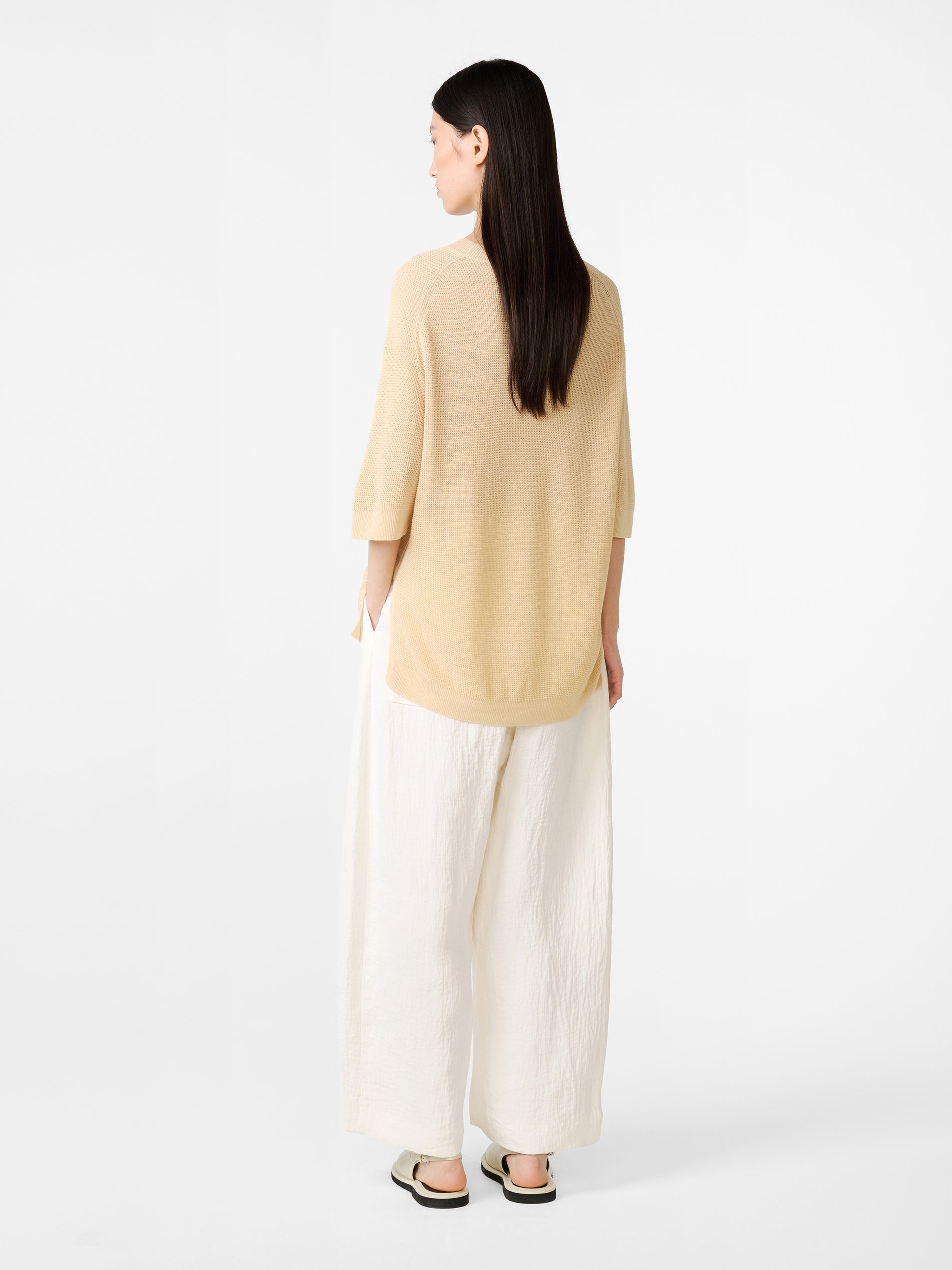 Chalco Linen Pant in Parchment - Studio Nicholson