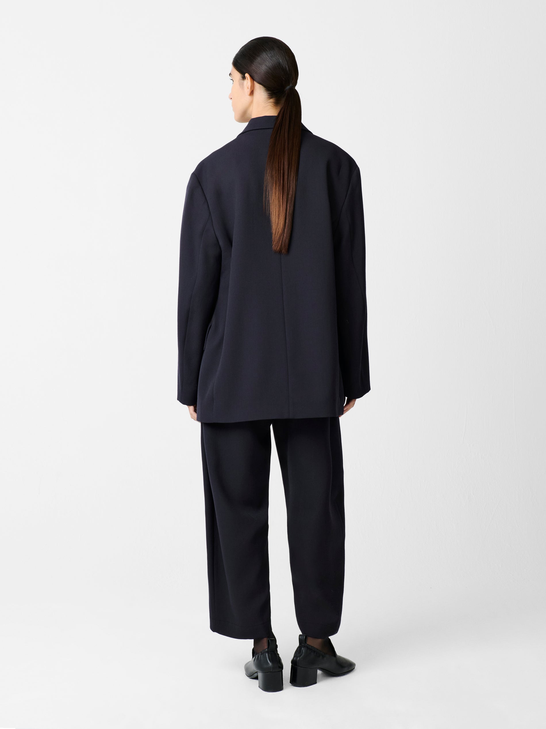 Chalco Wool Pant in Darkest Navy - Studio Nicholson