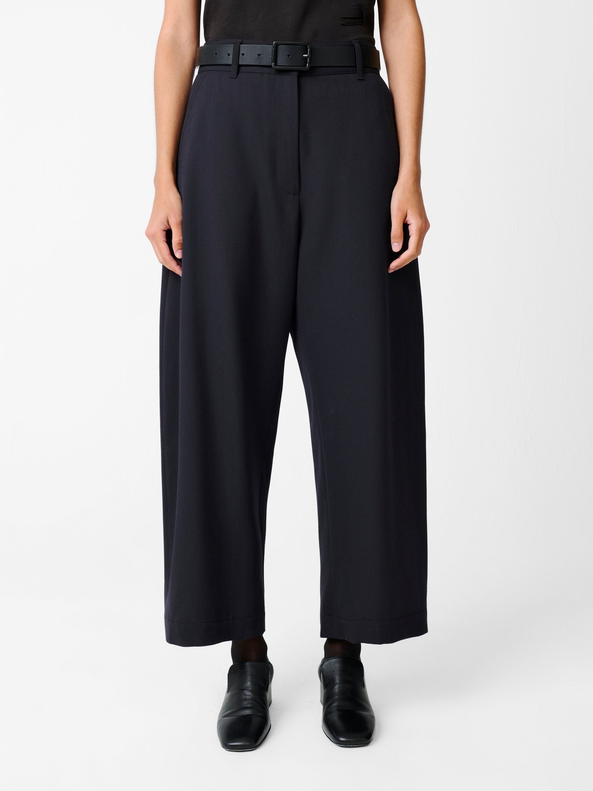 Chalco Wool Pant in Darkest Navy - Studio Nicholson