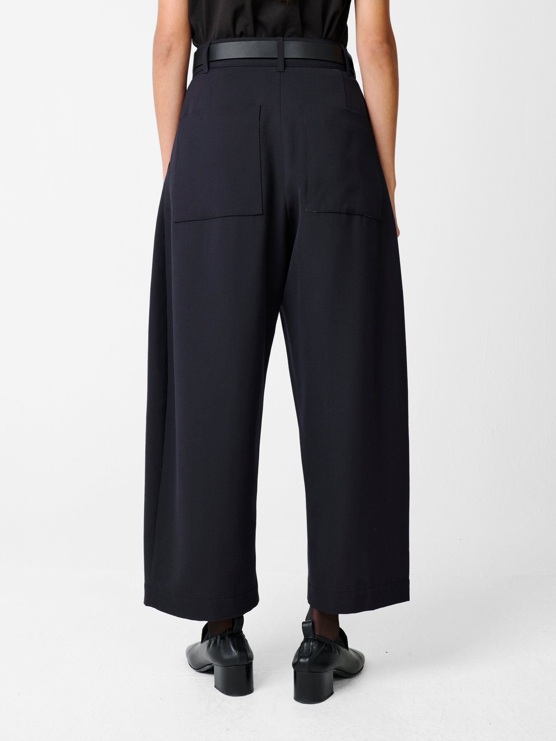 Chalco Wool Pant in Darkest Navy - Studio Nicholson