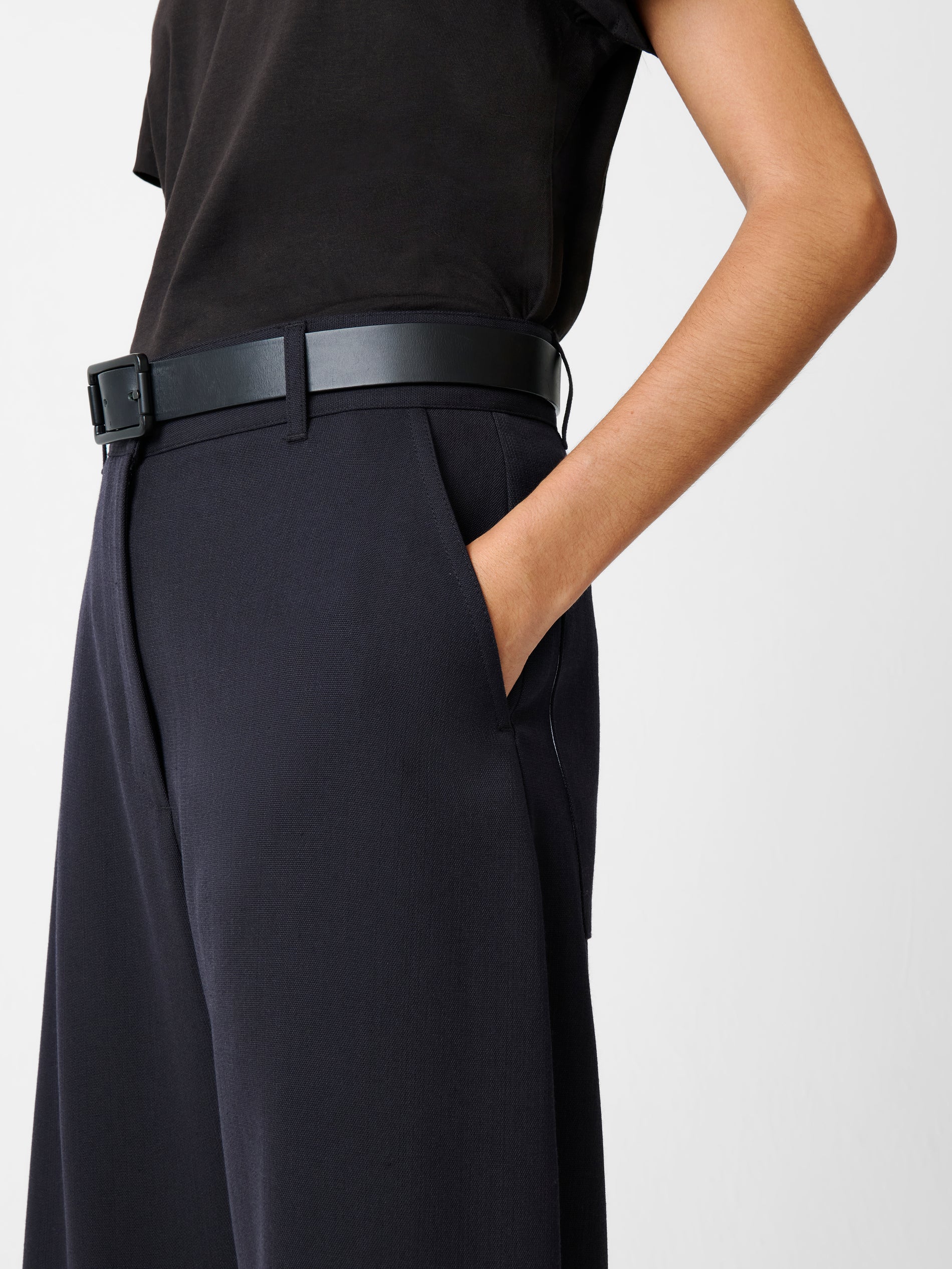 Chalco Wool Pant in Darkest Navy - Studio Nicholson