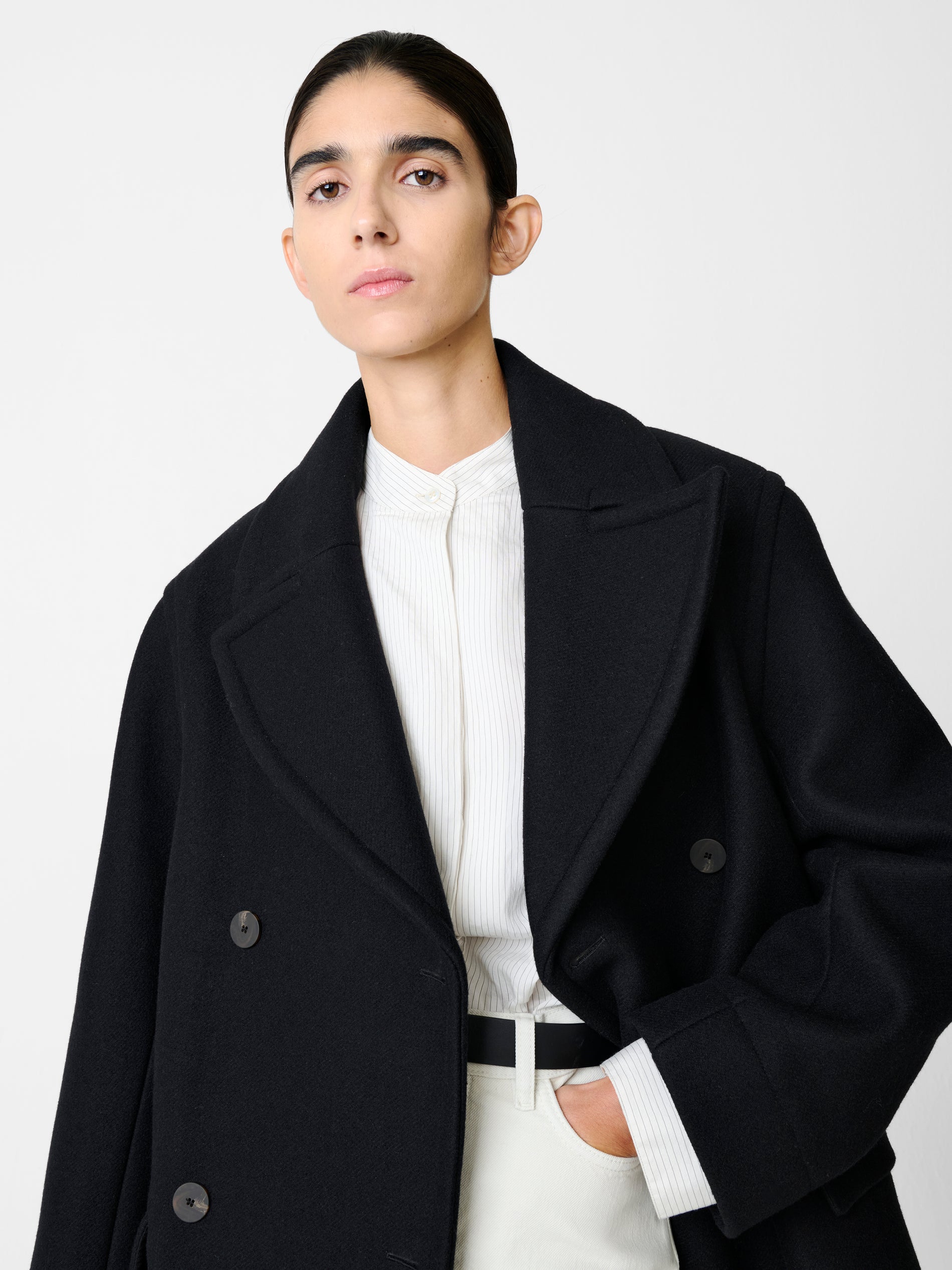 Coles Coat in Black - Studio Nicholson