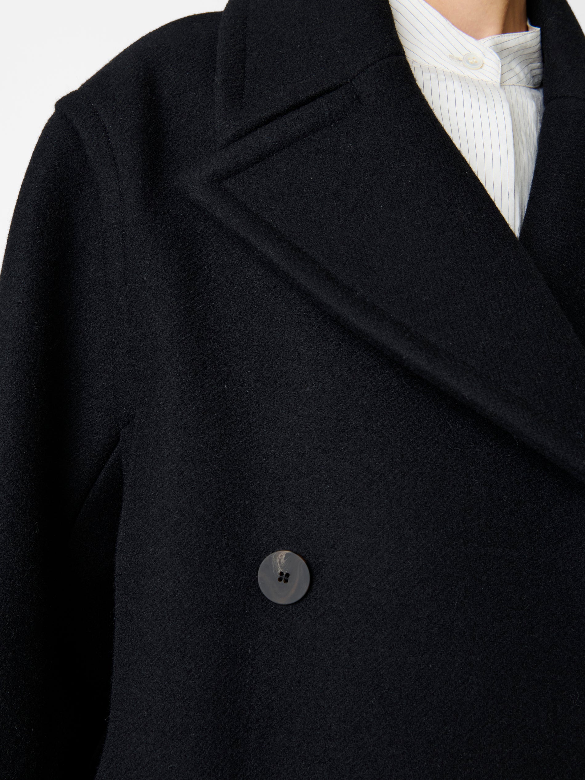 Coles Coat in Black - Studio Nicholson