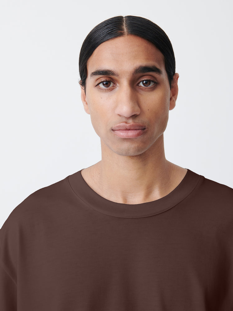 Lay T-Shirt in Chocolate