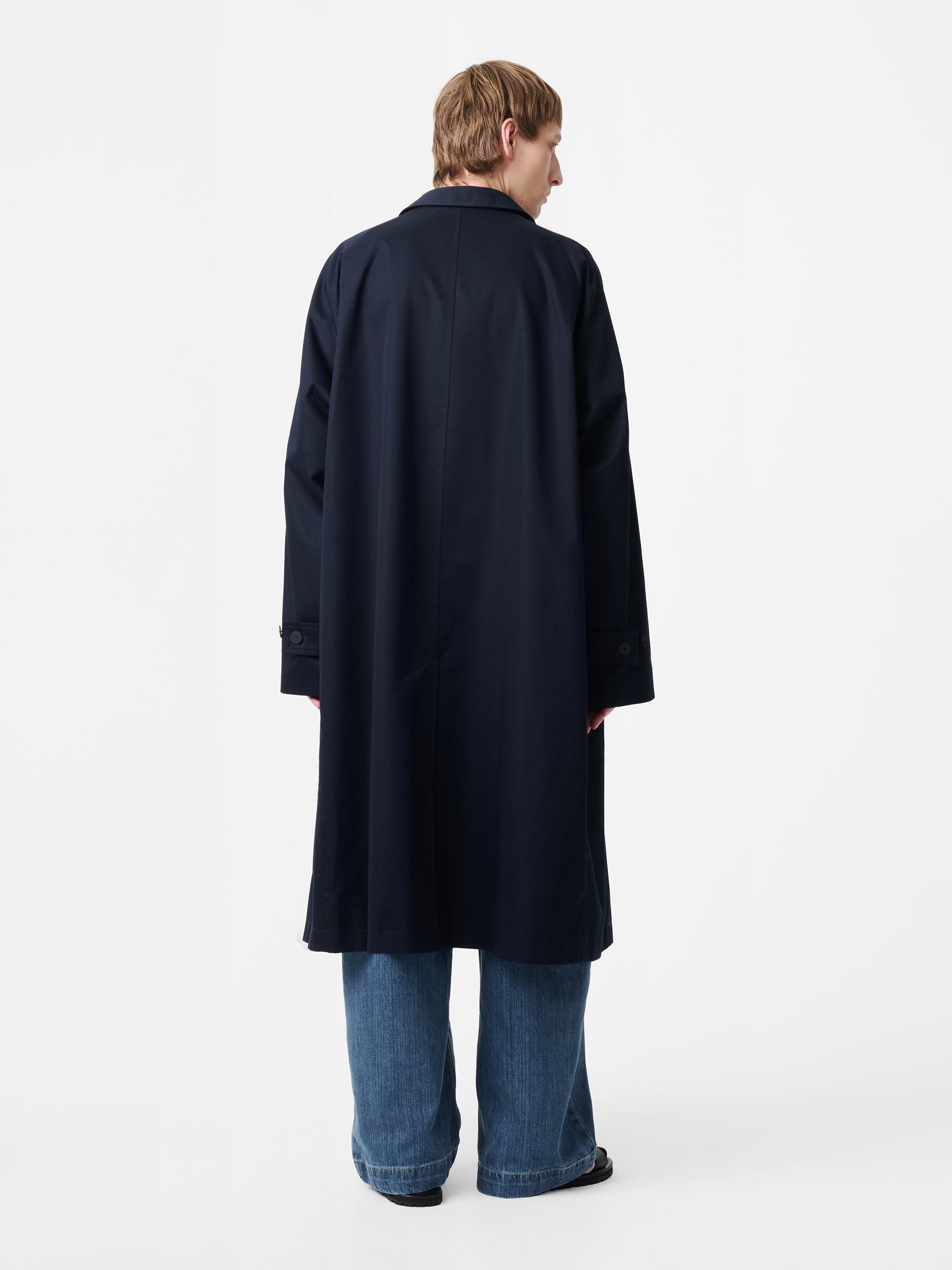 Crowe Coat in Darkest Navy - Studio Nicholson
