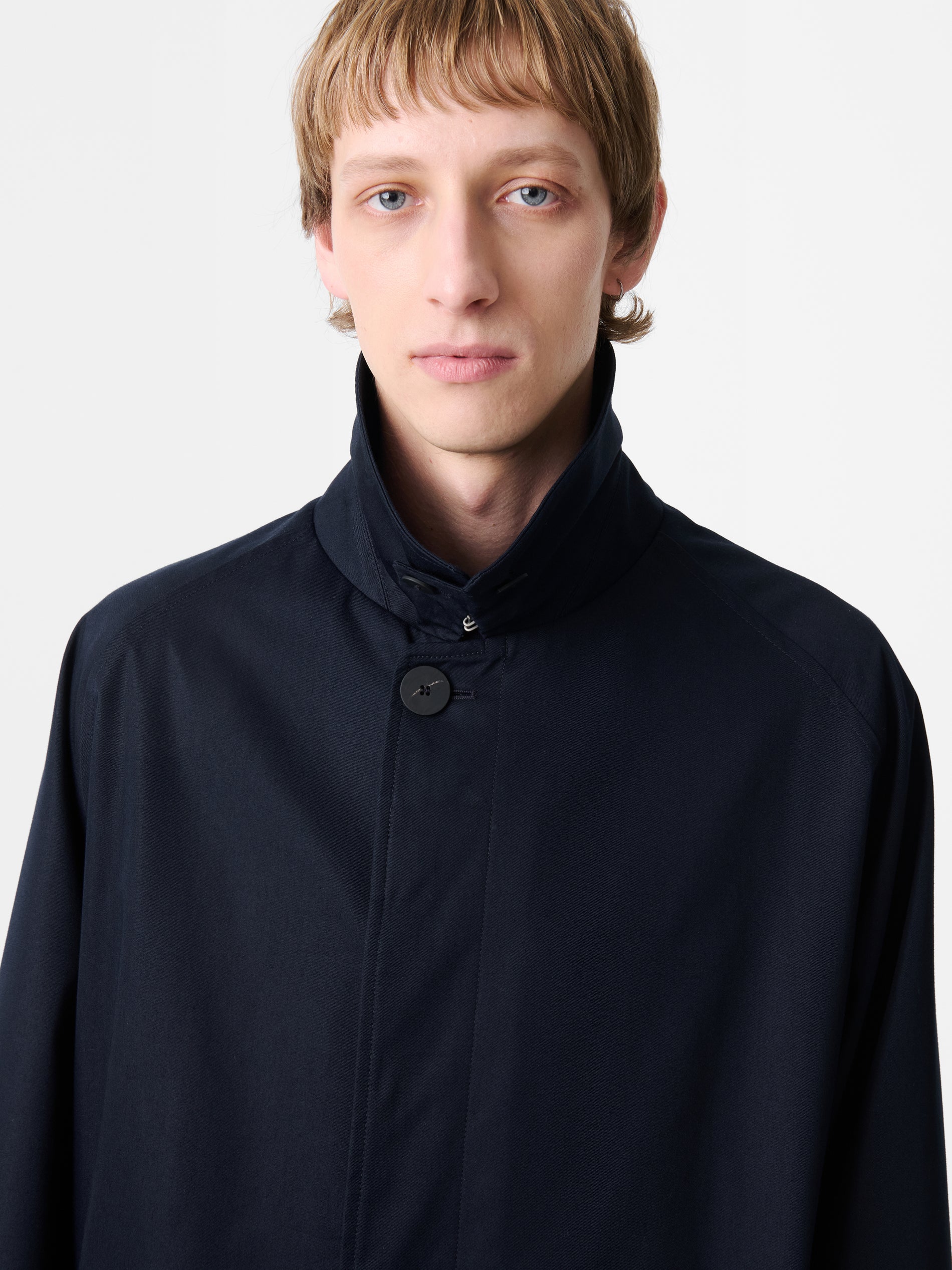 Crowe Coat in Darkest Navy - Studio Nicholson
