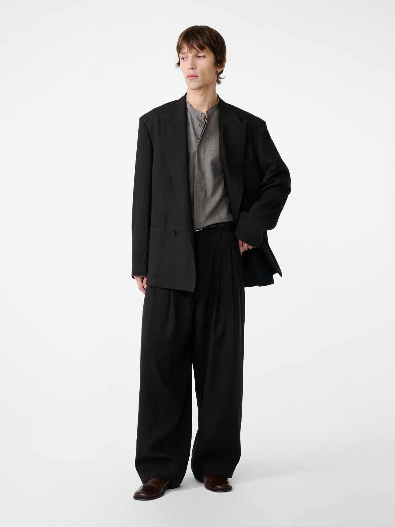 Daburu Jacket in Espresso - Studio Nicholson
