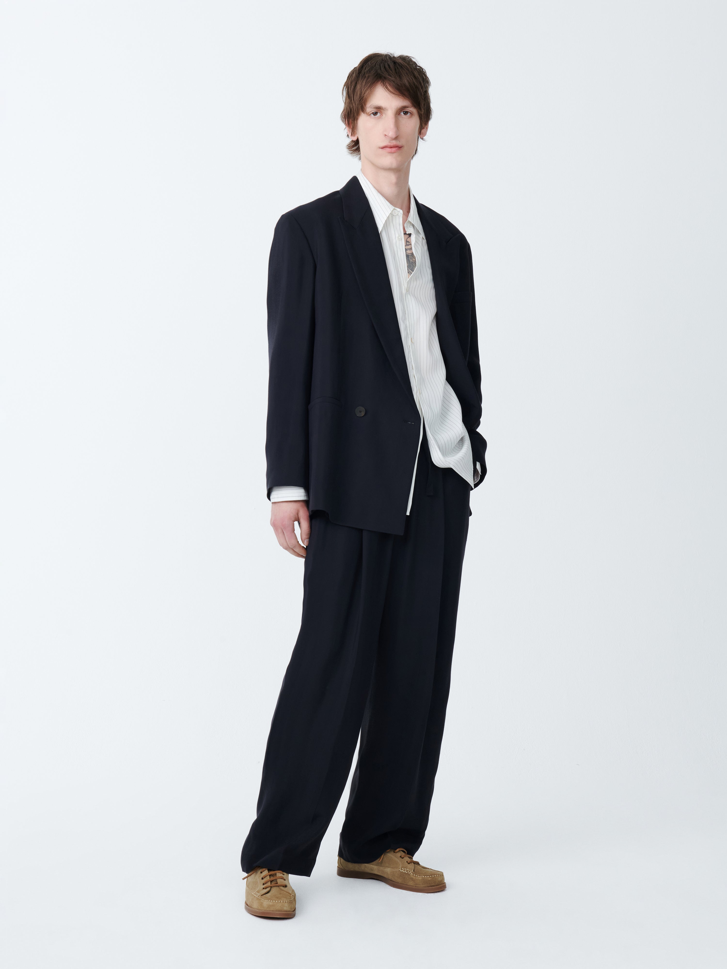 ジャケット・アウター studio nicholson TAILORED JACKET Studio Nicholson Tailored Jacket In Parchment | ModeSens