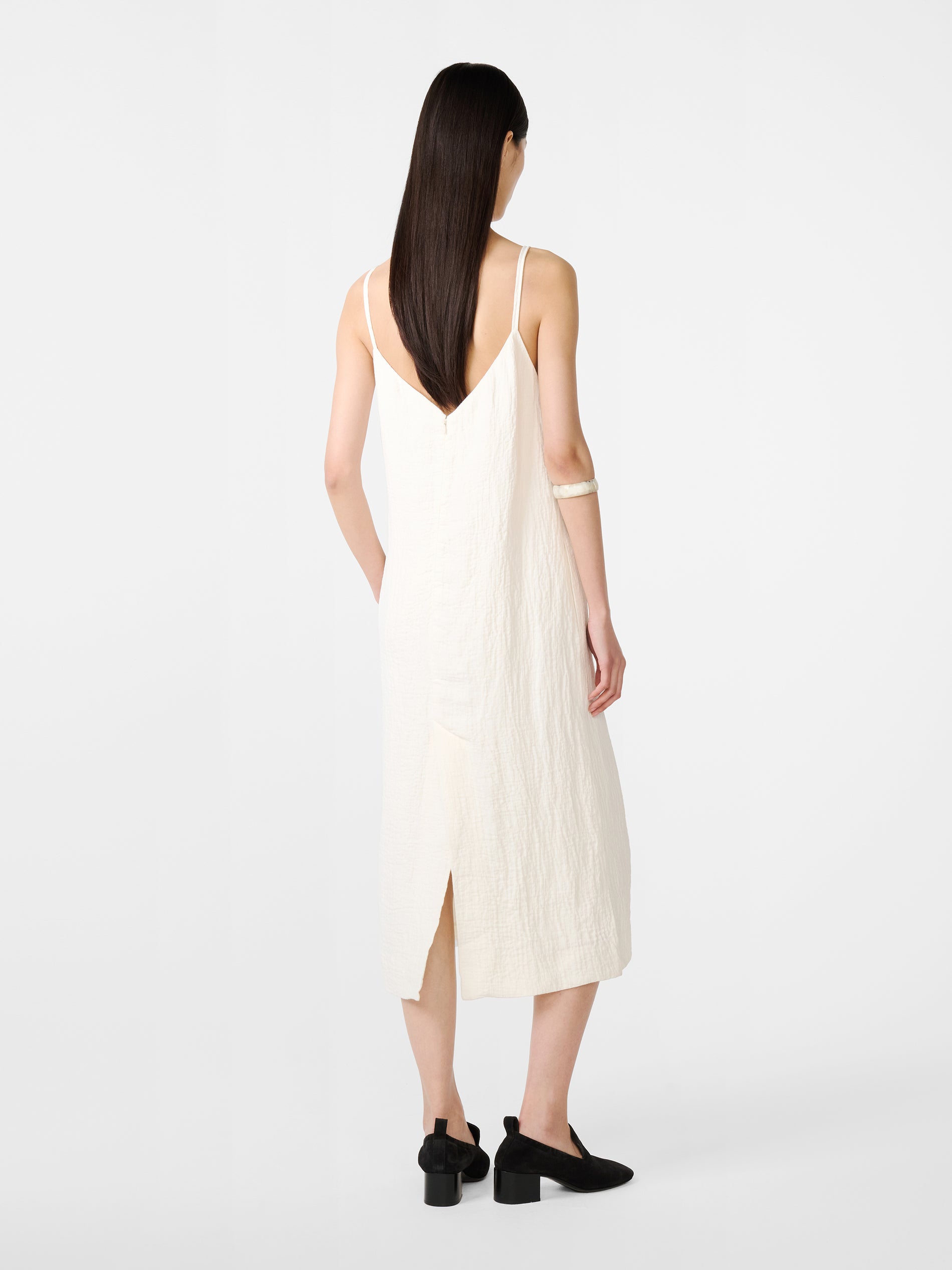 Danae Dress in Parchment