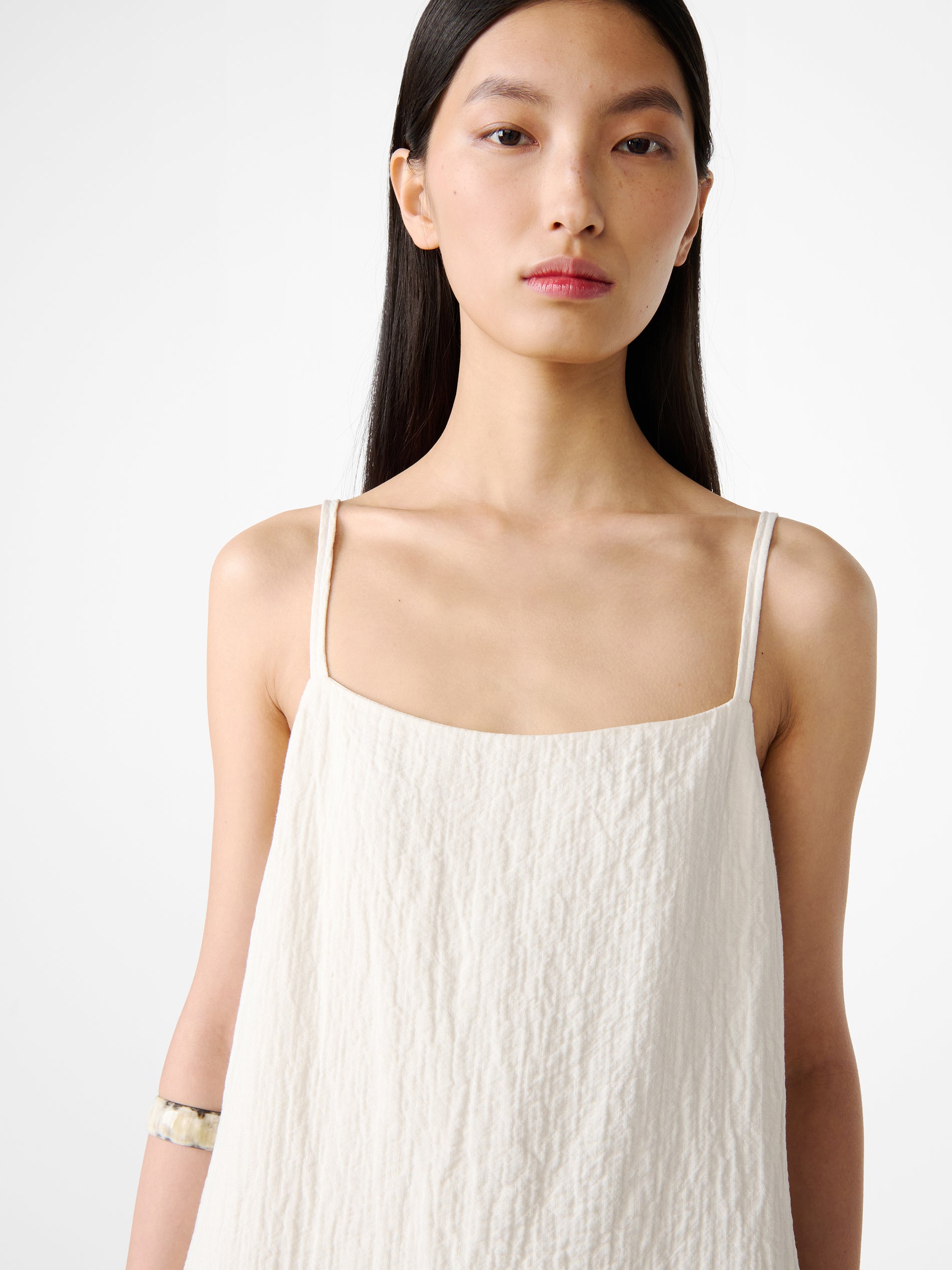 Danae Dress in Parchment