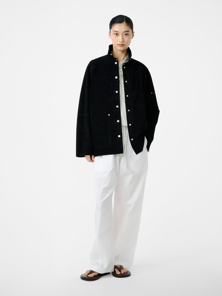 Dash Suede Jacket in Black - Studio Nicholson