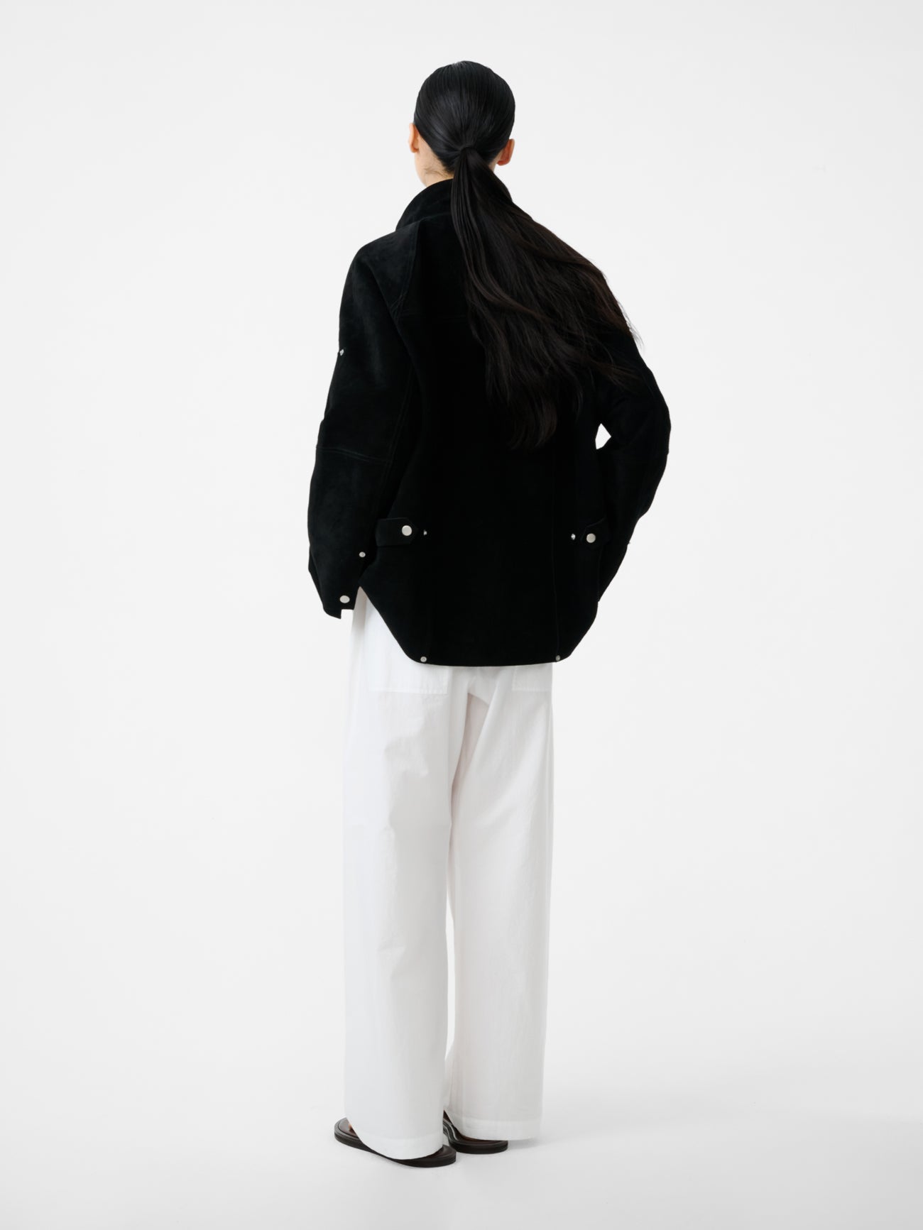 Dash Suede Jacket in Black - Studio Nicholson