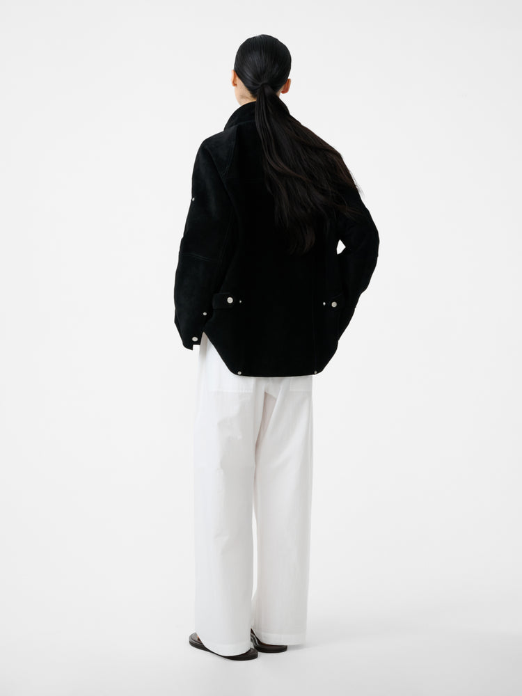 Dash Suede Jacket in Black - Studio Nicholson