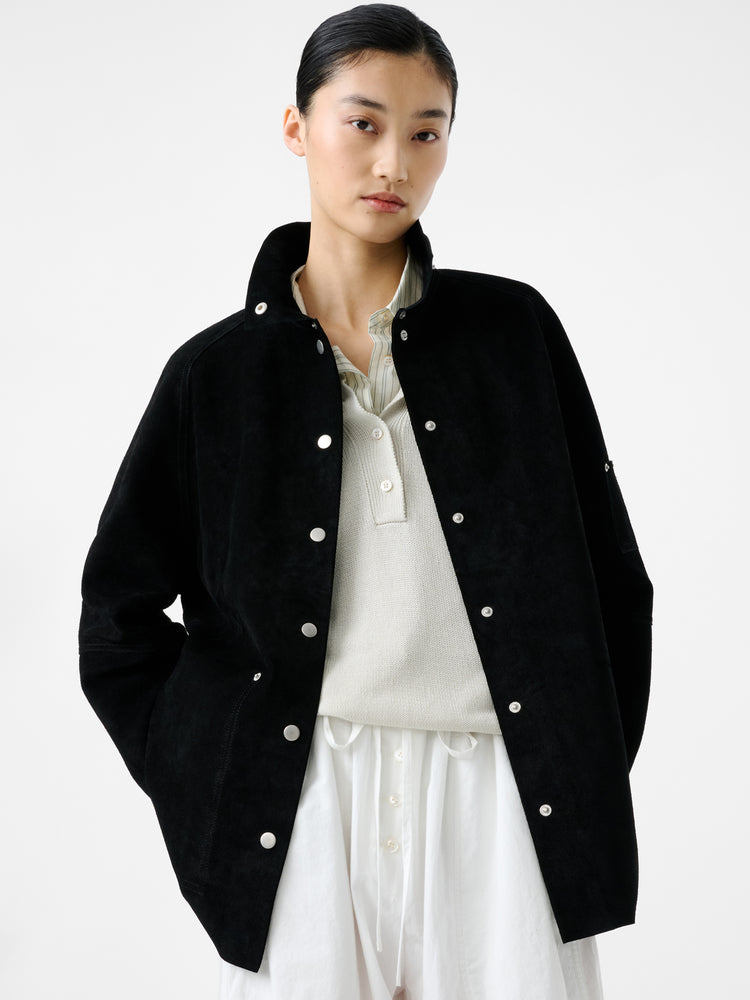 Dash Suede Jacket in Black - Studio Nicholson