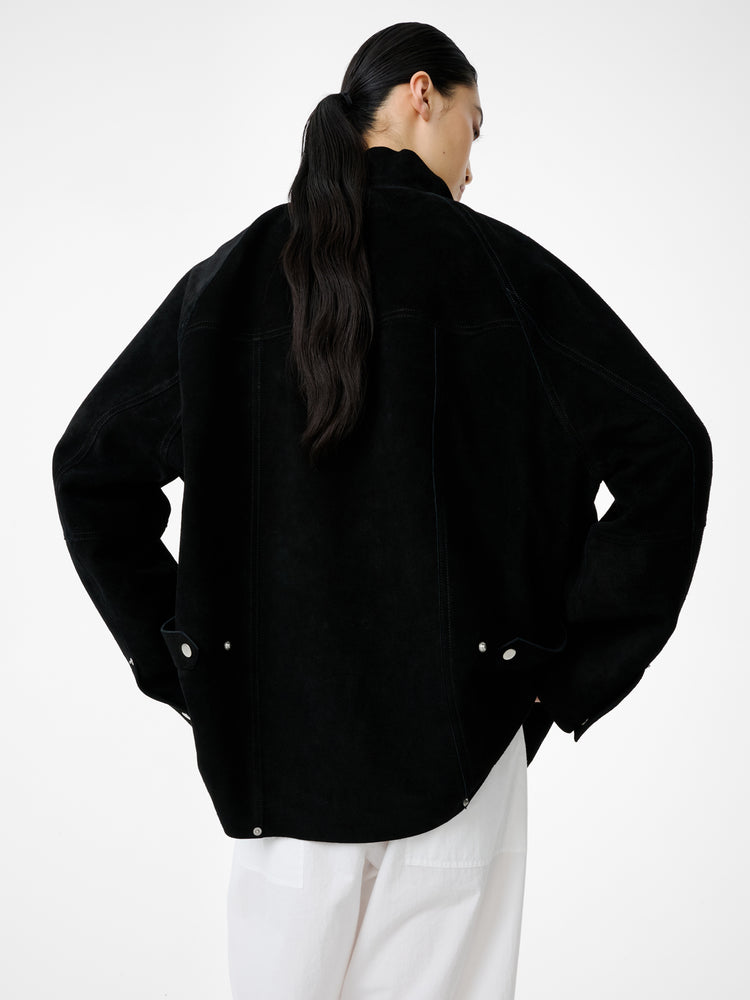 Dash Suede Jacket in Black - Studio Nicholson