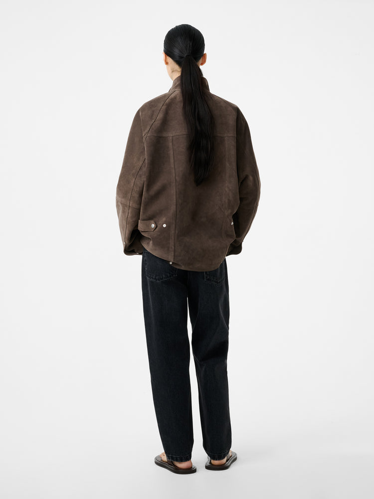 Dash Suede Jacket in Grey - Studio Nicholson