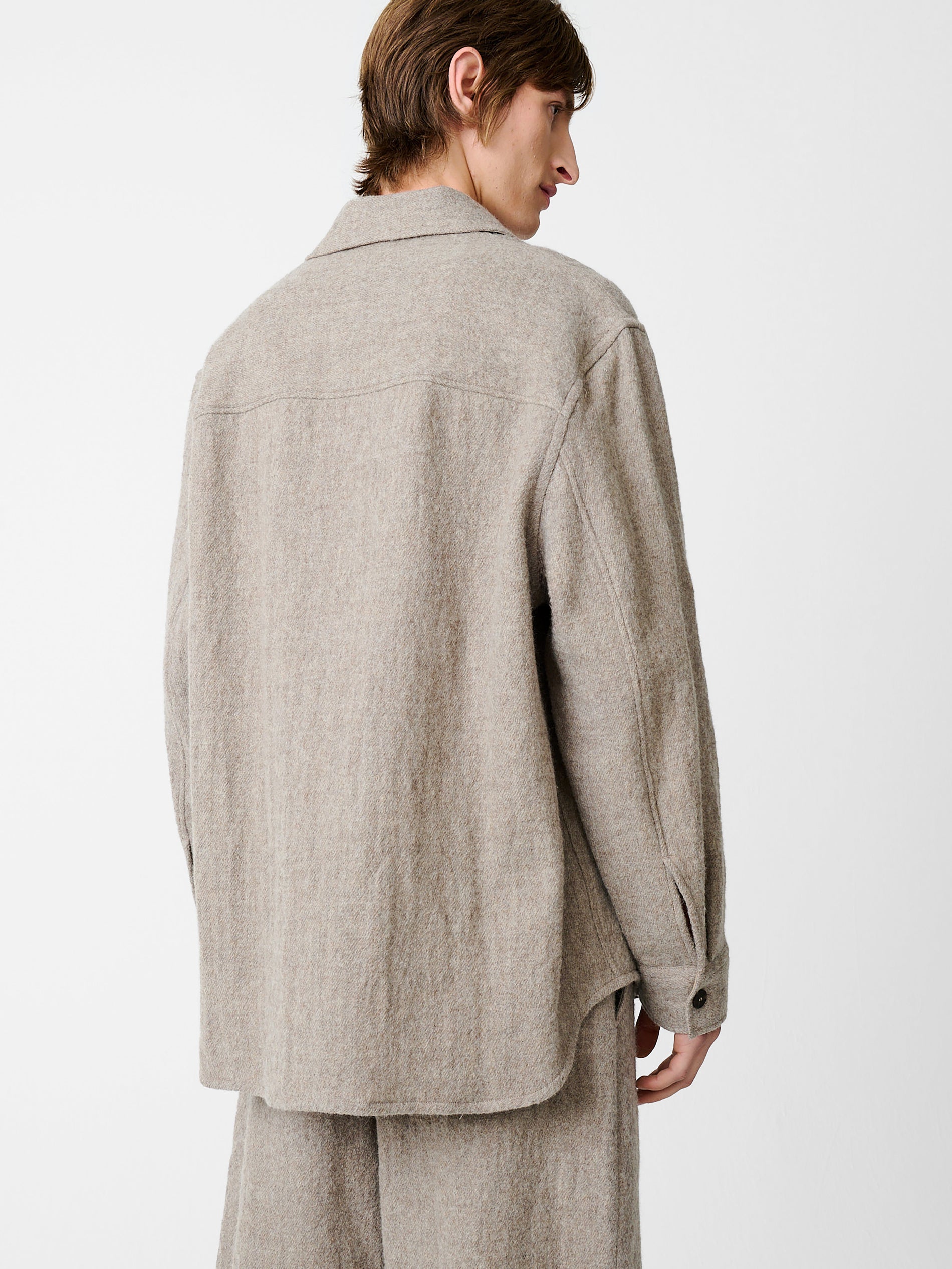 Deck Wool Shirt in Feather - Studio Nicholson